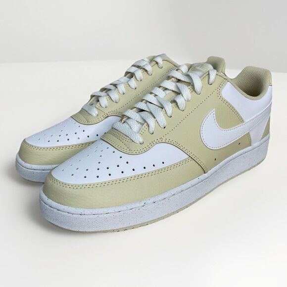 Nike Court Vision Low HM9862-200 Light Khaki White Tennis Gym Shoes Men 10 New - Picture 10 of 11